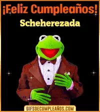 GIF Meme feliz cumpleaños Scheherezada